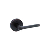 Kwikset Lisbon Half Dummy Door Lever with Round Rose in Venetian Bronze