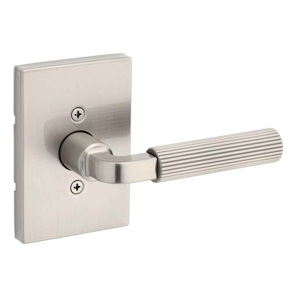 Kwikset Contemporary Half Dummy Door Lever in Satin Nickel