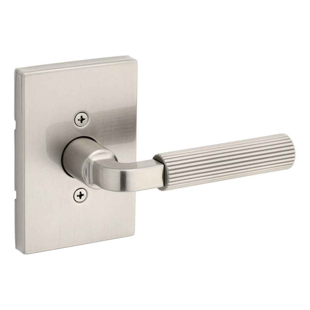 Kwikset Contemporary Half Dummy Door Lever in Satin Nickel