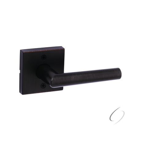 Kwikset Milan Half Dummy Door Lever with Square Rose in Venetian Bronze