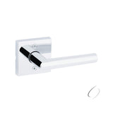 Kwikset Milan Half Dummy Door Lever with Square Rose in Bright Chrome