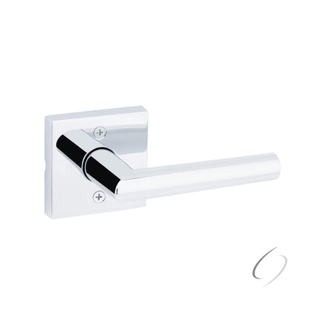 Kwikset Milan Half Dummy Door Lever with Square Rose in Bright Chrome