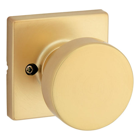 Kwikset Pismo Half Dummy Door Lever with Square Rose in Flat Black