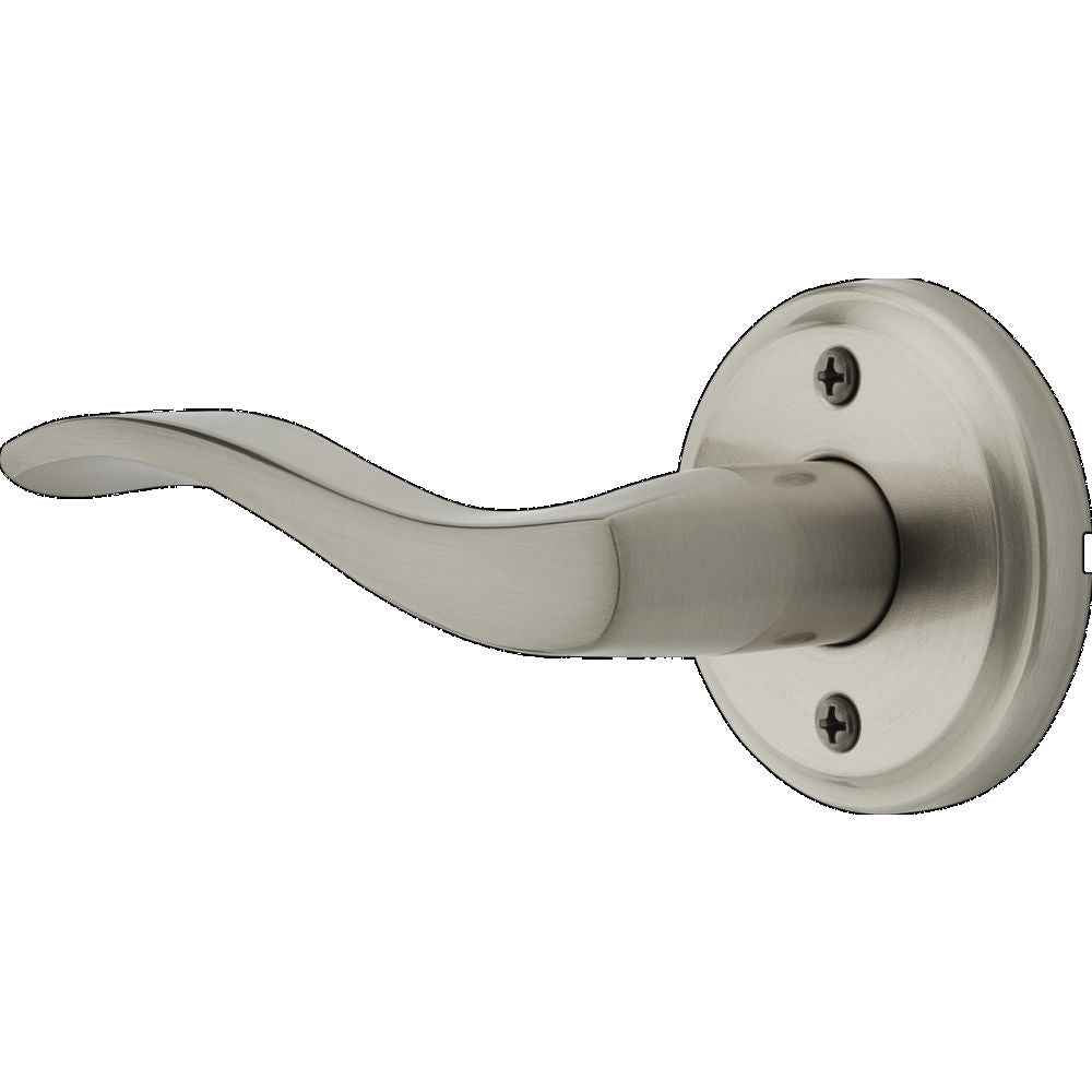 Kwikset Left Hand Sedona Half Dummy Door Lever in Satin Nickel