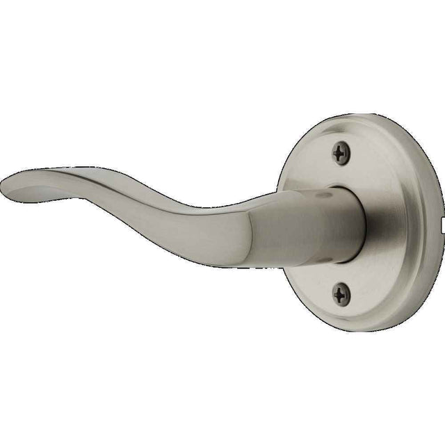 Kwikset Left Hand Sedona Half Dummy Door Lever in Satin Nickel