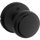 Kwikset Traditional Half Dummy Door Knob in Matte Black