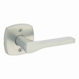 Kwikset Tripoli Half Dummy Door Lever with Midtown Rose in Satin Nickel