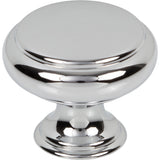 Top Knobs TK3430PC Bayridge 1 1/4" Length Mushroom Knob Polished Chrome