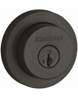 Kwikset 982RDT Single Cylinder Milan Round Rose Deadbolt SmartKey in Bright Chrome