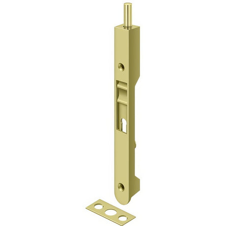 Deltana 7FBR3 polished brass flush bolt
