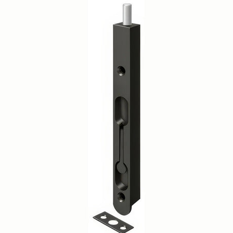 Deltana 7FBZ10B oil rubbed bronze flush bolt