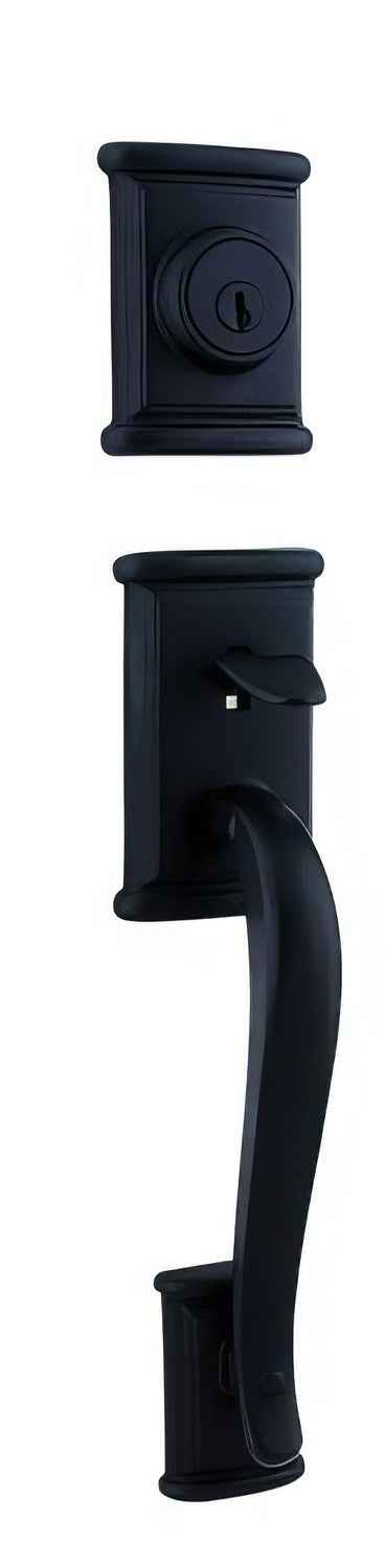 Kwikset 800ADHLIP-5S antique brass single cylinder handleset
