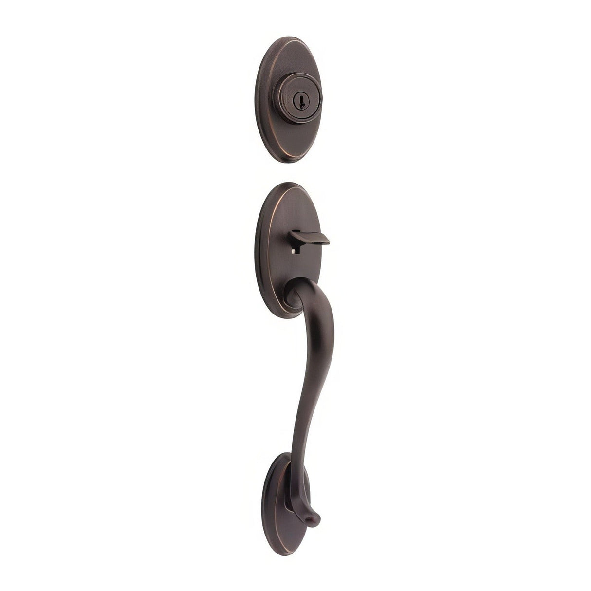Kwikset 800SELIP-11P venetian bronze single cylinder handleset