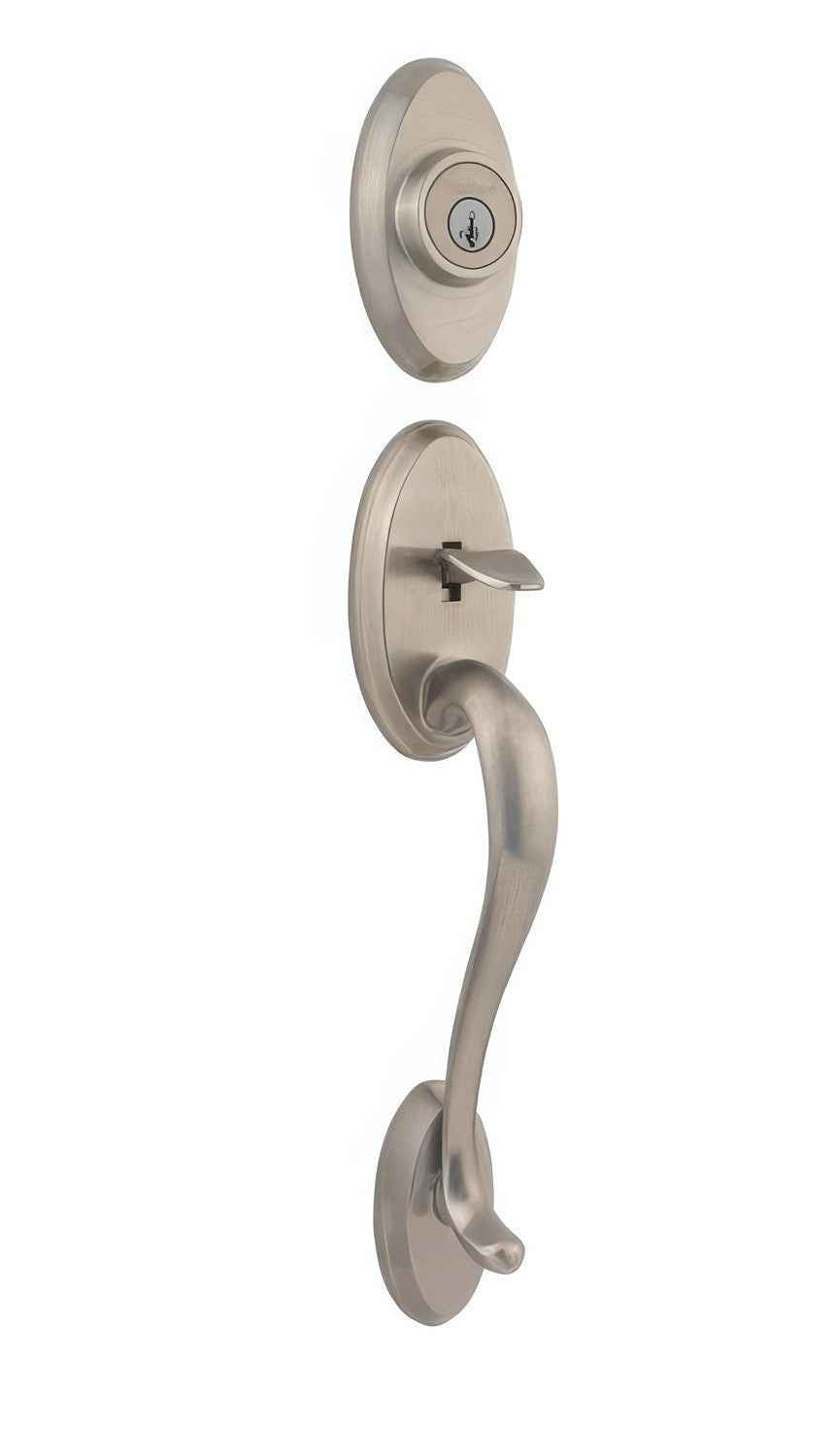 Kwikset 800SELIP-15S satin nickel single cylinder handleset