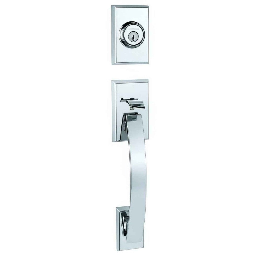 Kwikset 800TVHLIP-26S.STRKP polished chrome single cylinder handleset