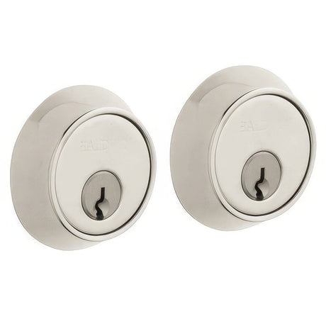 Baldwin 8011055 lifetime polished nickel double cylinder deadbolt