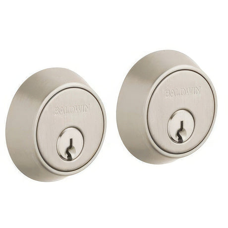 Baldwin 8011056 lifetime satin nickel double cylinder deadbolt
