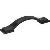 Jeffrey Alexander 80152-96MB matte black cabinet drawer pull