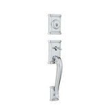Kwikset 801ADHLIP-26S polished chrome double cylinder handleset