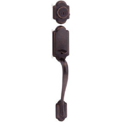 Kwikset 801ANLIP-L03V1 lifetime polished brass double cylinder handleset