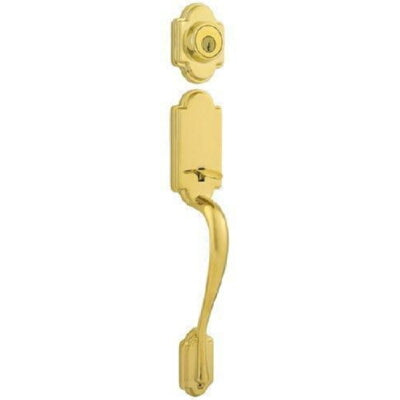 Kwikset 801ANLIP-15AS antique nickel double cylinder handleset