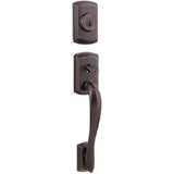 Kwikset 801AVHLIP-514S iron black double cylinder handleset