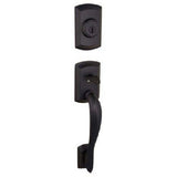 Kwikset 801AVHLIP-501S rustic bronze double cylinder handleset