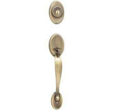 Kwikset 801CELIP-15A antique nickel double cylinder handleset