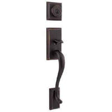 Kwikset 801HELIP-15A antique nickel double cylinder handleset
