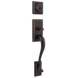 Kwikset 801HELIP-15AS antique nickel double cylinder handleset