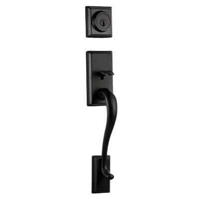 Kwikset 801HELIP-514S iron black double cylinder handleset