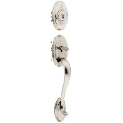 Kwikset 801SELIP-L03S lifetime polished brass double cylinder handleset