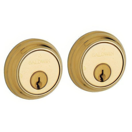 Baldwin 8021031 unlacquered brass double cylinder deadbolt