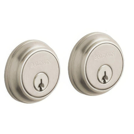 Baldwin 8021056 lifetime satin nickel double cylinder deadbolt