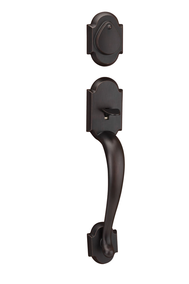 Kwikset Austin Handleset Trim in Venetian Bronze