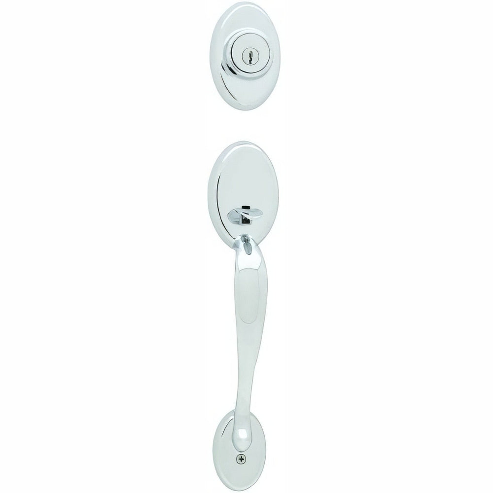 Kwikset 802CELIP-26 polished chrome dummy handleset