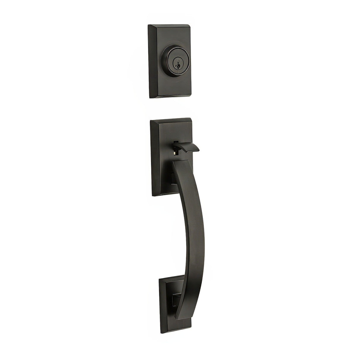 Kwikset 802TVHLIP-11P venetian bronze dummy handleset