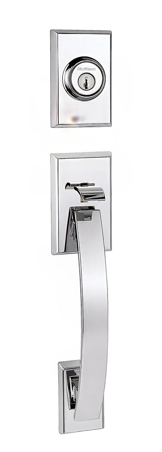 Kwikset 802TVHLIP-26 polished chrome dummy handleset