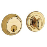 Baldwin 8031003 lifetime polished brass single cylinder deadbolt