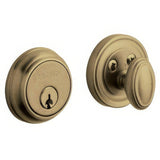 Baldwin 8031050 satin brass and black single cylinder deadbolt