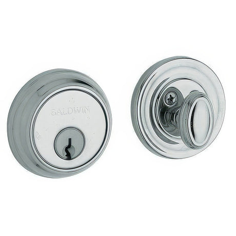 Baldwin 8031260 polished chrome single cylinder deadbolt