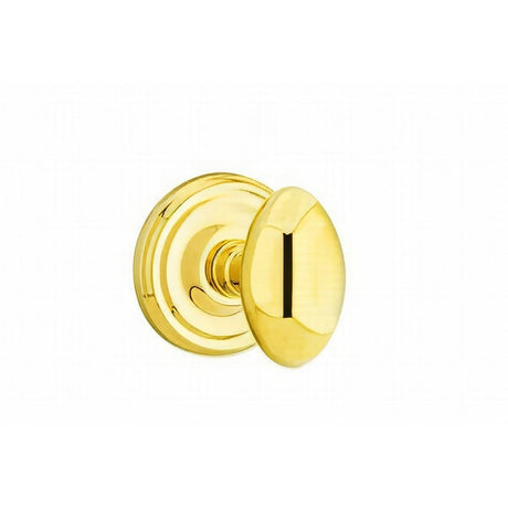 Emtek 8050EUS3 polished brass lifetime dummy door knob
