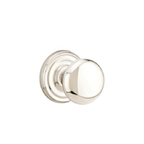 Emtek 8050PUS14 lifetime polished nickel dummy pair