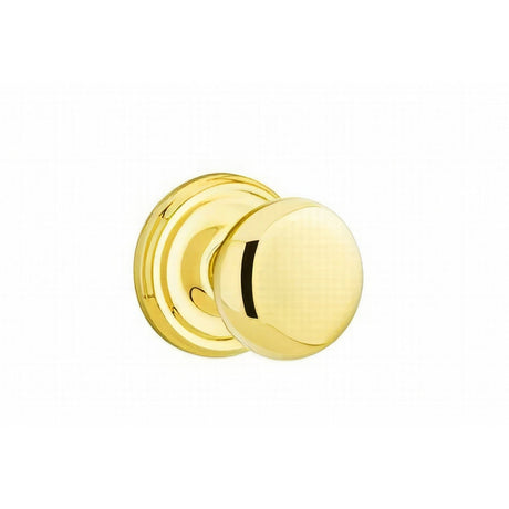 Emtek 8050PUS3NL unlacquered brass dummy pair