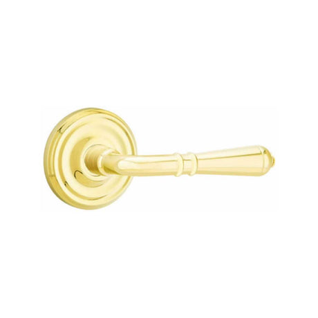 Emtek 8050TUS3NL unlacquered brass dummy door lever