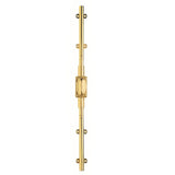Baldwin 8105031R7LK non lacquered brass cremone bolt