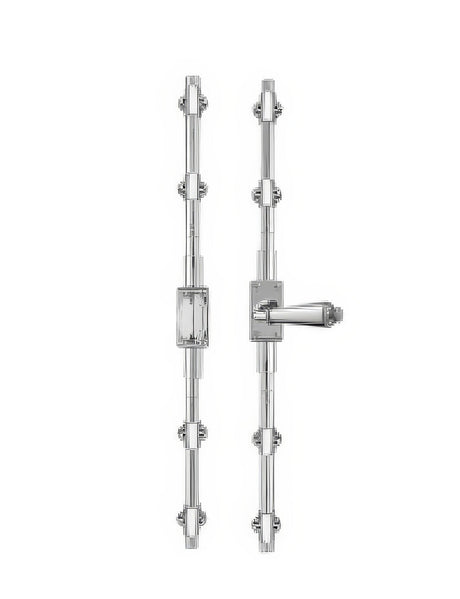 Baldwin 8107260R7LK General Hardware cremone bolt in satin nickel, additional view