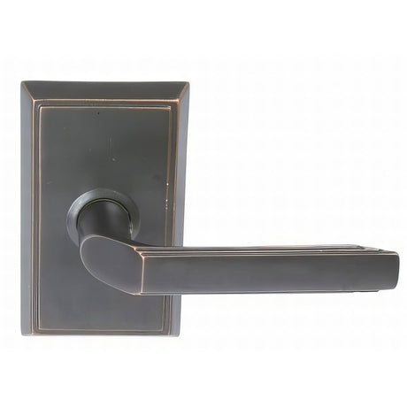 Emtek 8121MUS10BRH oil rubbed bronze passage door lever