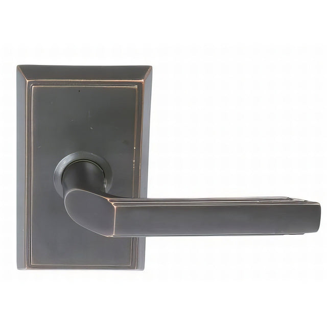 Emtek 8121MUS10BRH oil rubbed bronze passage door lever
