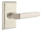 Emtek 8121MUS15LH satin nickel passage door lever